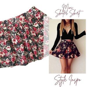 ‎XXI Mini floral skater skirt